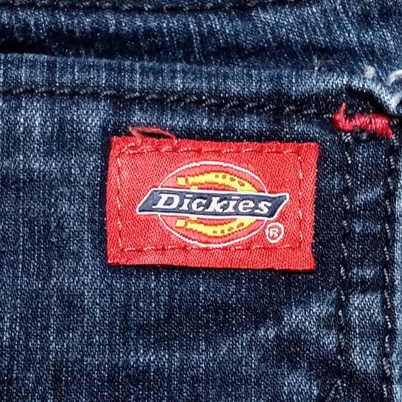 Dickies Women's Cargo Jeans Fits 34x27 Denim Utility Workwear Slim Pants - Picture 5 of 8